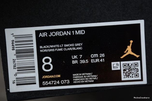 MaikeSneakers Shadow Mid White AIR 1 554724-073 Jordan 0713